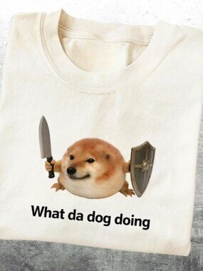 What Da Dog Doing T-Shirt, Funny Dog Meme Tee